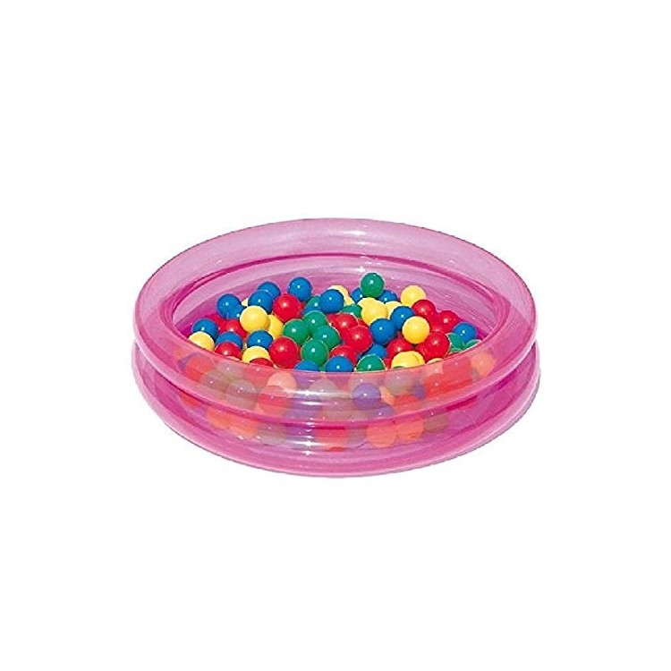 Piscina baby gonfiabile 91 cm con 50 palline colorate Bestway 51085 - Rosa