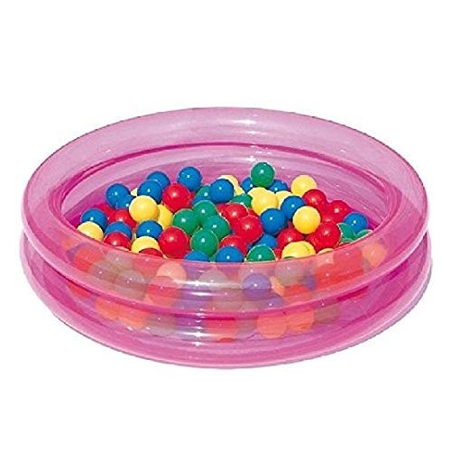 Piscina baby gonfiabile 91 cm con 50 palline colorate Bestway 51085 - Rosa