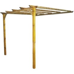 Pergola addossata in legno impregnato 300x280 cm