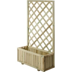 FIORIERA CON GRIGLIATO IN LEGNO 40X90x180cm