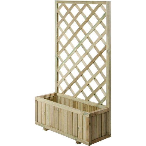 FIORIERA CON GRIGLIATO IN LEGNO 40X90x180cm