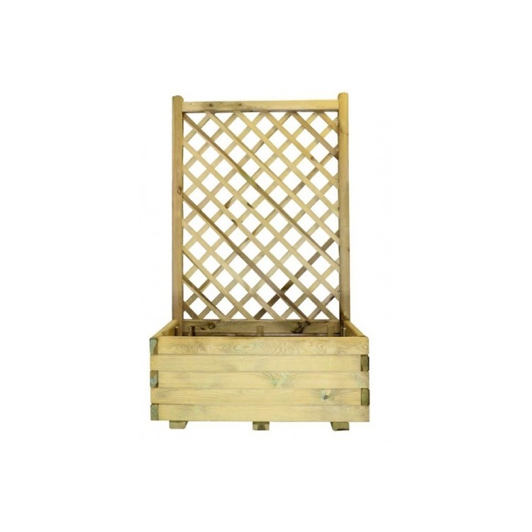 FIORIERA CON GRIGLIATO IN LEGNO 40X90x180cm