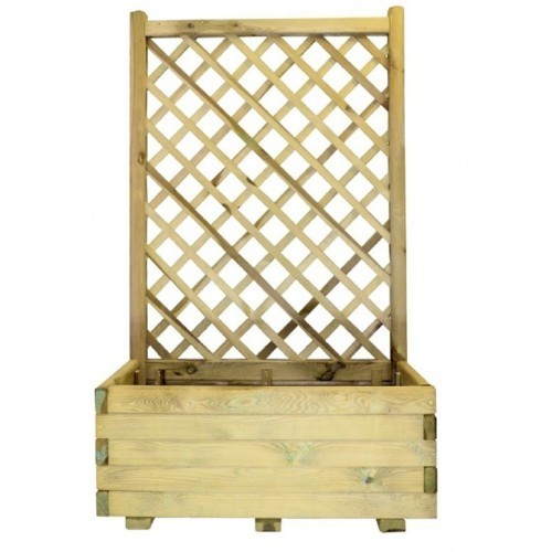 FIORIERA CON GRIGLIATO IN LEGNO 40X90x180cm