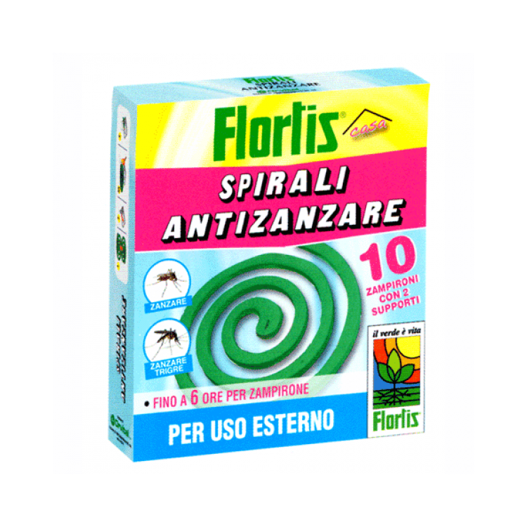 Flortis Spirale Anti Zanzara Classica Confezione da 10 Pz