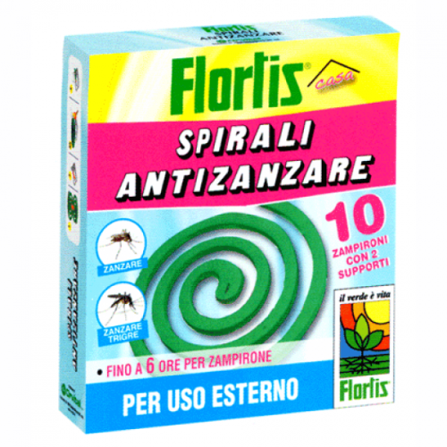 Flortis Spirale Anti Zanzara Classica Confezione da 10 Pz