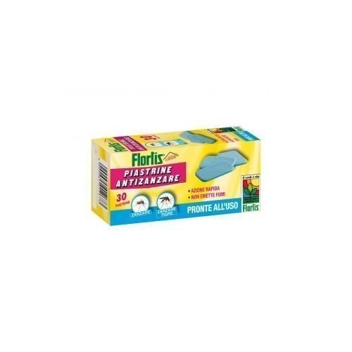 Flortis 30 Piastrine Anti Zanzara Pronte all'uso