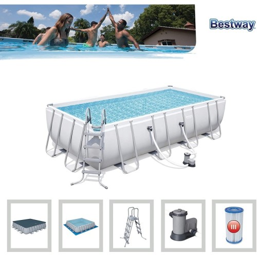 PISCINA Bestway cm. 549x274x122h CON TELAIO POWER STEEL