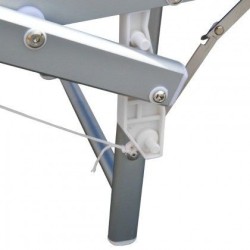 Lettino prendisole pieghevole bianco180x55x36cm IBIZA 2