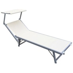 Lettino prendisole pieghevole beige 180x55x36cm IBIZA