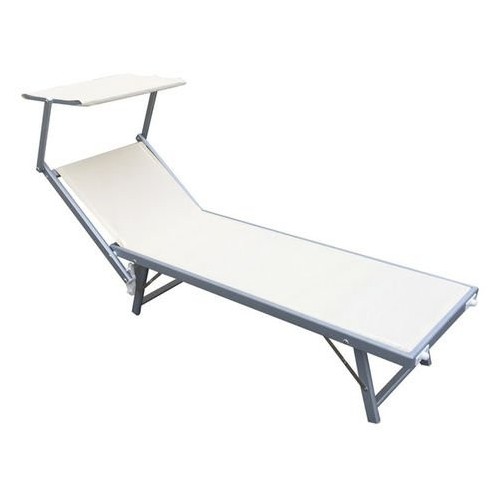 Lettino prendisole pieghevole beige 180x55x36cm IBIZA