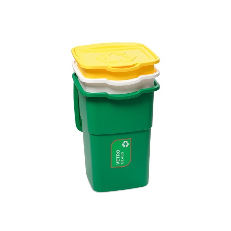 PATTUMIERA ECO3  3 PZ PER RACCOLTA DIFFERENZIATA