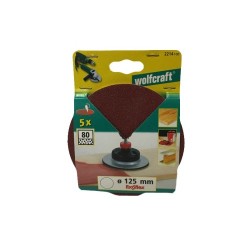 Dischi abrasivi velcrati, corindone ø 125 mm - 80