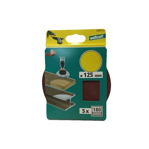 Dischi abrasivi velcrati, corindone ø 125 mm - 180