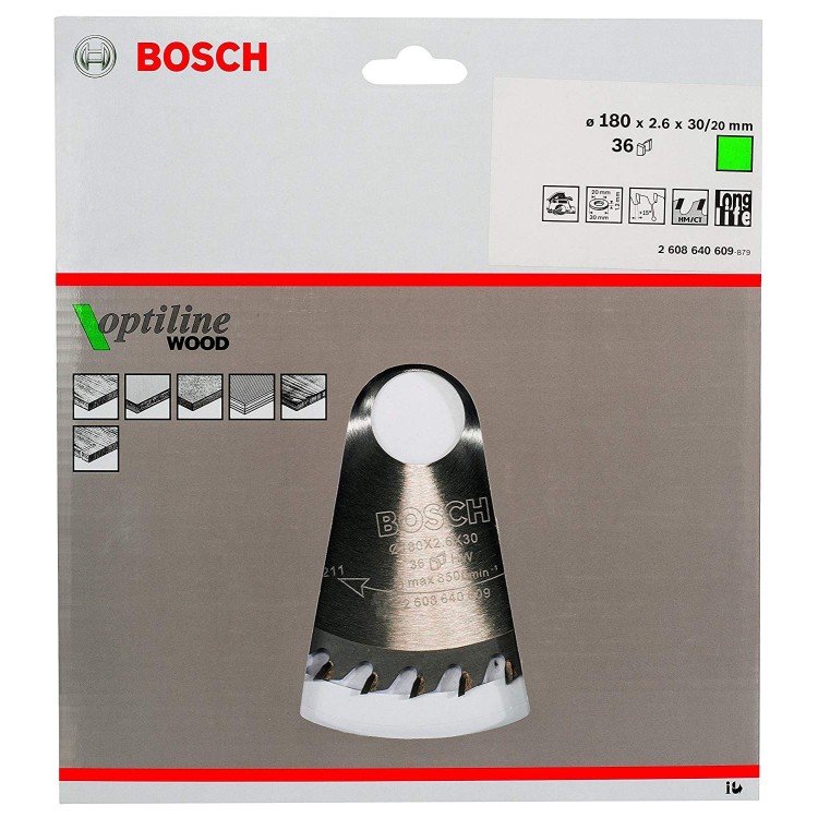 Bosch Lama per sega circolare, 180x30, 36 denti