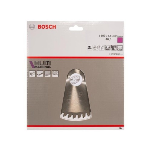 Bosch visto lama multi materiale 180x2.4 x 30-20mm Z48