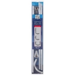 ASTA TENDA DOCCIA ANGOLARE D.22MM 90X170 CM