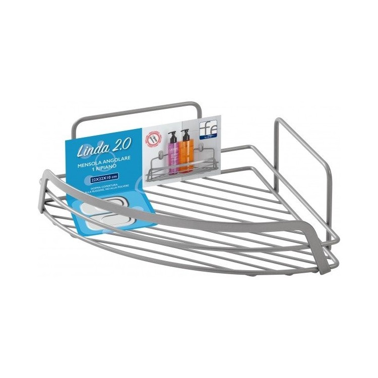 MENSOLA ANGOLARE 1 RIPIANO 22X11X22CM