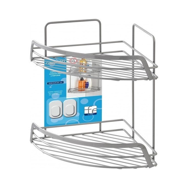 MENSOLA ANGOLARE 2 RIPIANI 22X22X34.5CM