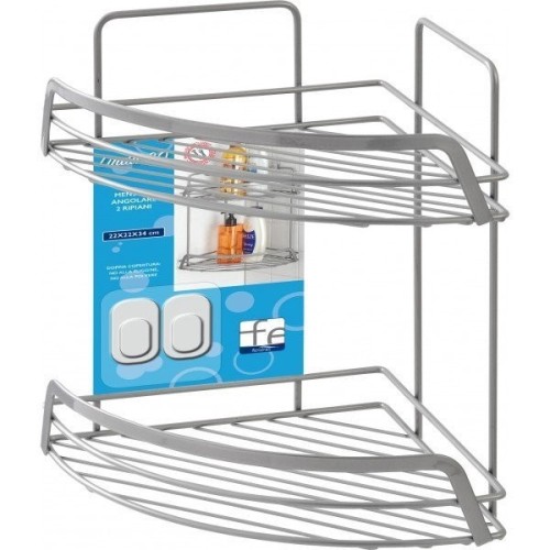 MENSOLA ANGOLARE 2 RIPIANI 22X22X34.5CM