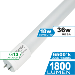 Tubo 18W T8 120cm Luce Fredda