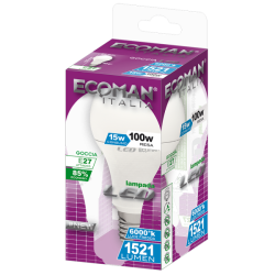 Goccia 15W E27 Luce Fredda PET 2