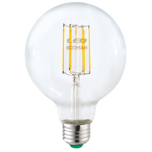 Globo 95 Filamento Clear 12W E27 Luce Naturale