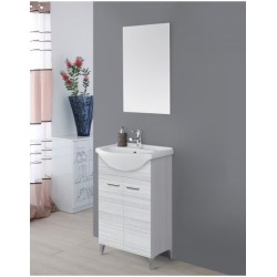 COMPOSIZIONE BAGNO 55CM 2 ANTE GRIGIO