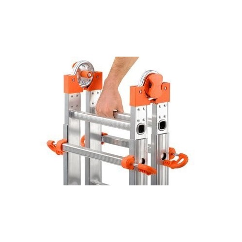 Scala multifunzione telescopica 4+4 alluminio PEPPina AL002