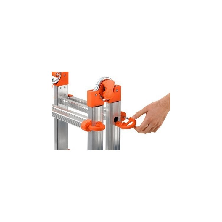 Scala multifunzione telescopica 4+4 alluminio PEPPina AL002