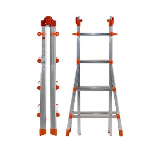 Scala multifunzione telescopica 4+4 alluminio PEPPina AL002