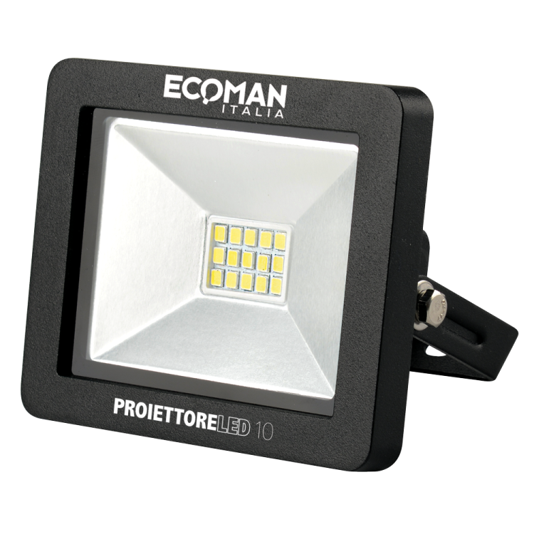 Proiettore Mini Slim 10W Luce Naturale Black