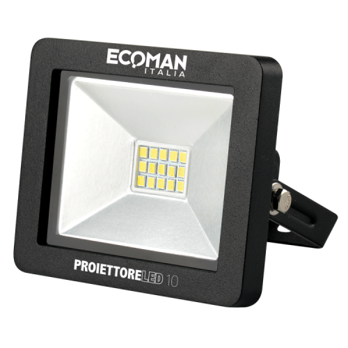 Proiettore Mini Slim 10W Luce Naturale Black