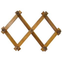 Attaccapanni Lusso In Legno 7 Posti