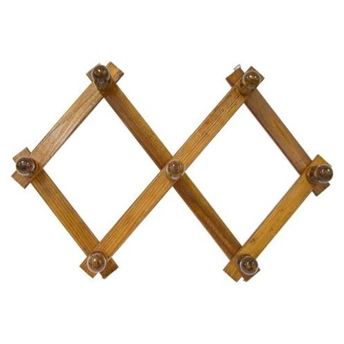 Attaccapanni Lusso In Legno 7 Posti