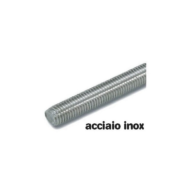 Barra Filettata in acciaio inox lunghezza 1 metro Ø 6 mm 1 pz