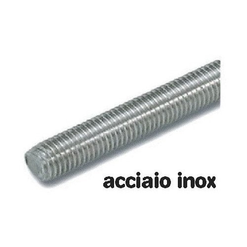 Barra Filettata in acciaio inox lunghezza 1 metro Ø 6 mm 1 pz