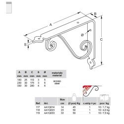 REGGIMENSOLA TOSCANIA ARGENTO 14 CM 2