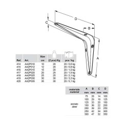 REGGIMENSOLA BASIC BIANCO 12 CM 2