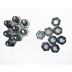 kit per scaffalature 8 dadi + 8 bulloni