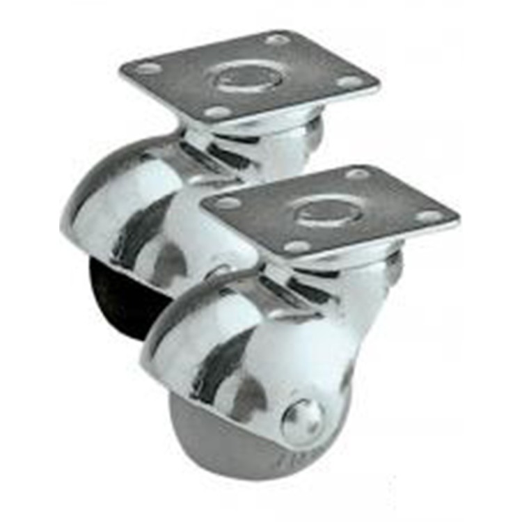 2 RUOTE CON CUFFIA IN GOMMA DIAM.40 PORTATA 35KG