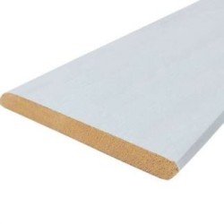 Battiscopa in Ayous 7 x 70 x 2400 mm Bianco