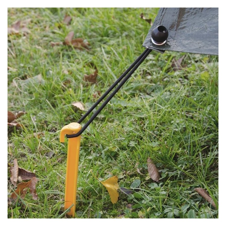 Picchetti in plastica con uncino Confezione 4 pezzi. 24 cm