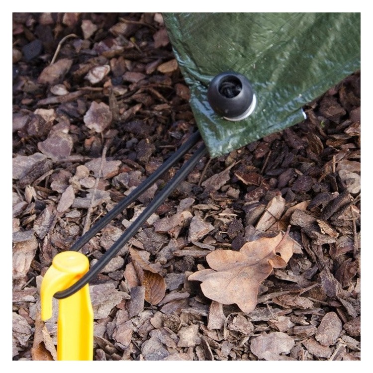 Picchetti in plastica con uncino Confezione 4 pezzi. 24 cm