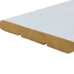 Battiscopa in Ayous 10 x 80 x 2400 mm Bianco