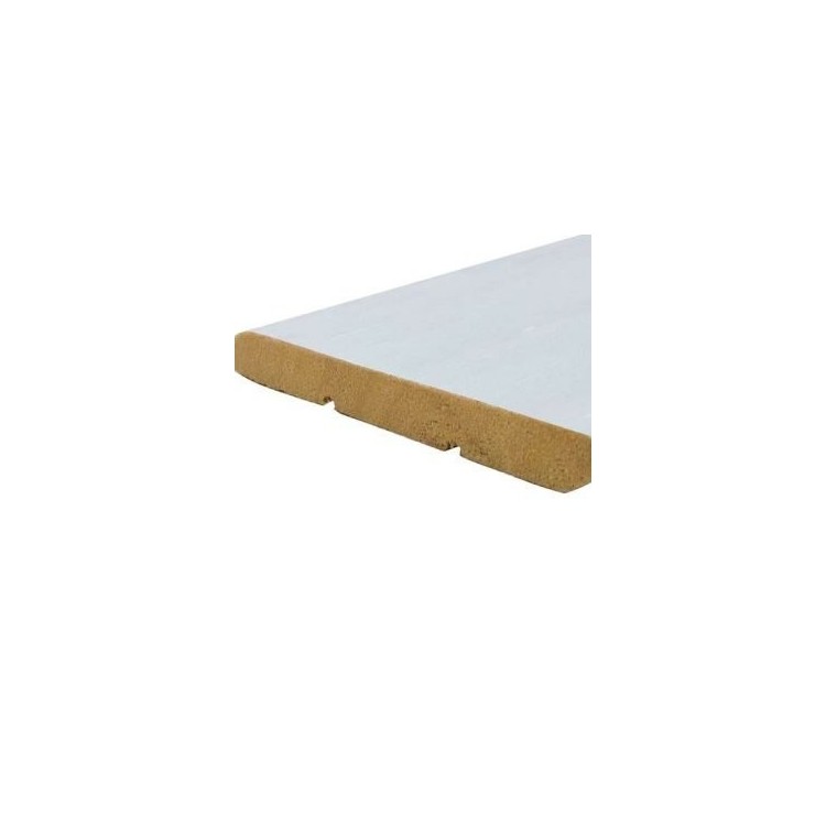 Battiscopa in Ayous 10 x 80 x 2400 mm Bianco