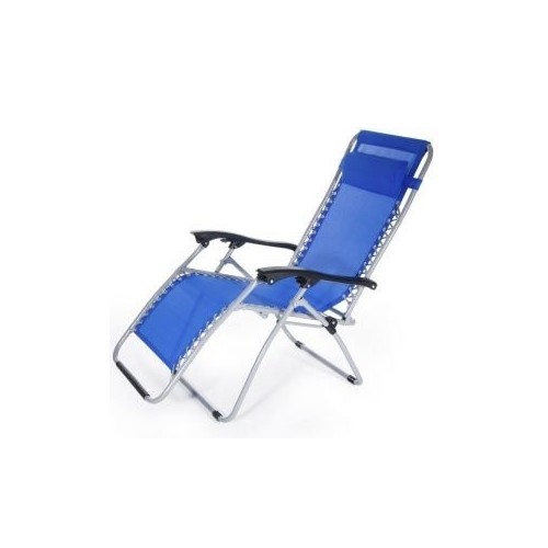 Poltrona Ibiza multiposizione pieghevole  62x142x120 cm. - Blu mare