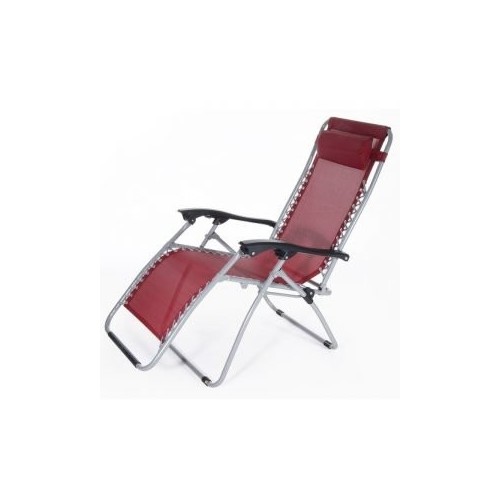 Poltrona Ibiza multiposizione pieghevole  62x142x120 cm. - Bordeaux