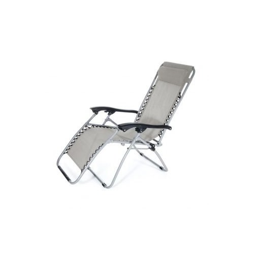 Poltrona Ibiza multiposizione pieghevole  62x142x120 cm. - Grigio