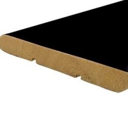 Battiscopa in Ayous 10 x 80 x 2400 mm Nero