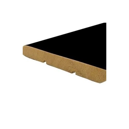 Battiscopa in Ayous 10 x 80 x 2400 mm Nero